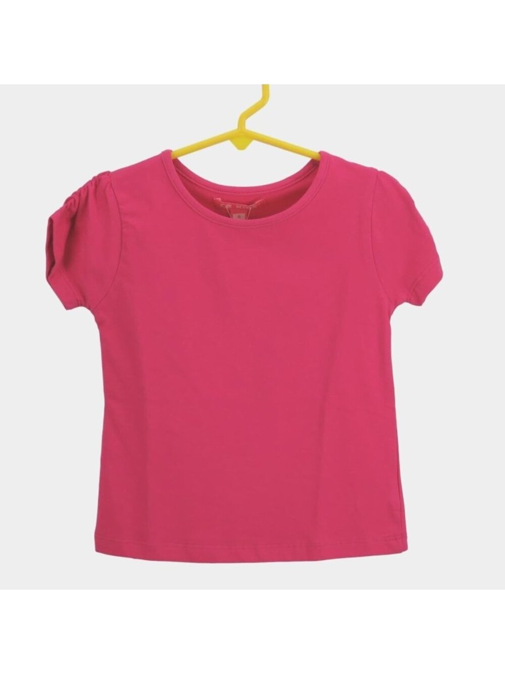 CR Kids Girls Size 4 Pink Short Sleeve Basic T-Shirt Cotton